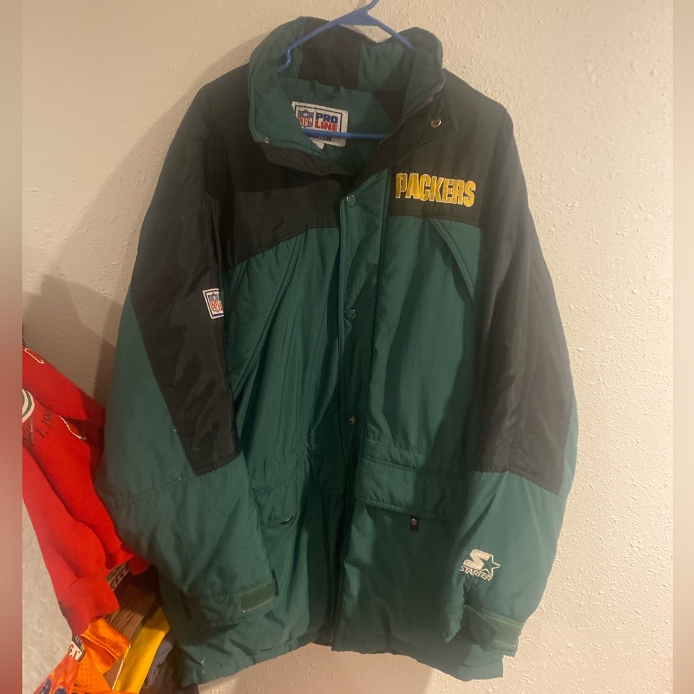 Vintage Starter Pro Line Zip Up puffer long Jacket